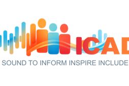 A colorful logo for the ICAD 2026 conference, displaying three I's that represent the conference theme: Sound to Inform, Inspire, Include.